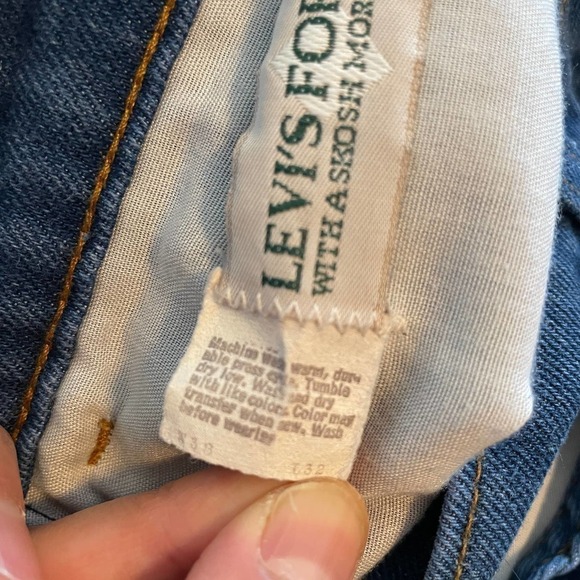 Vintage Levi’s For Men Skosh More Comfort Orange Tab Denim Jeans Mens 36 / 37 - Picture 9 of 16